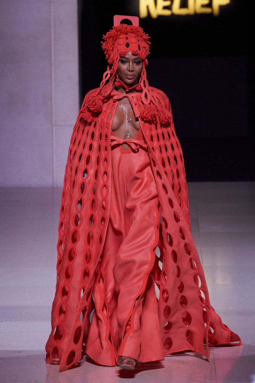Naomi Campbell See Through Nude